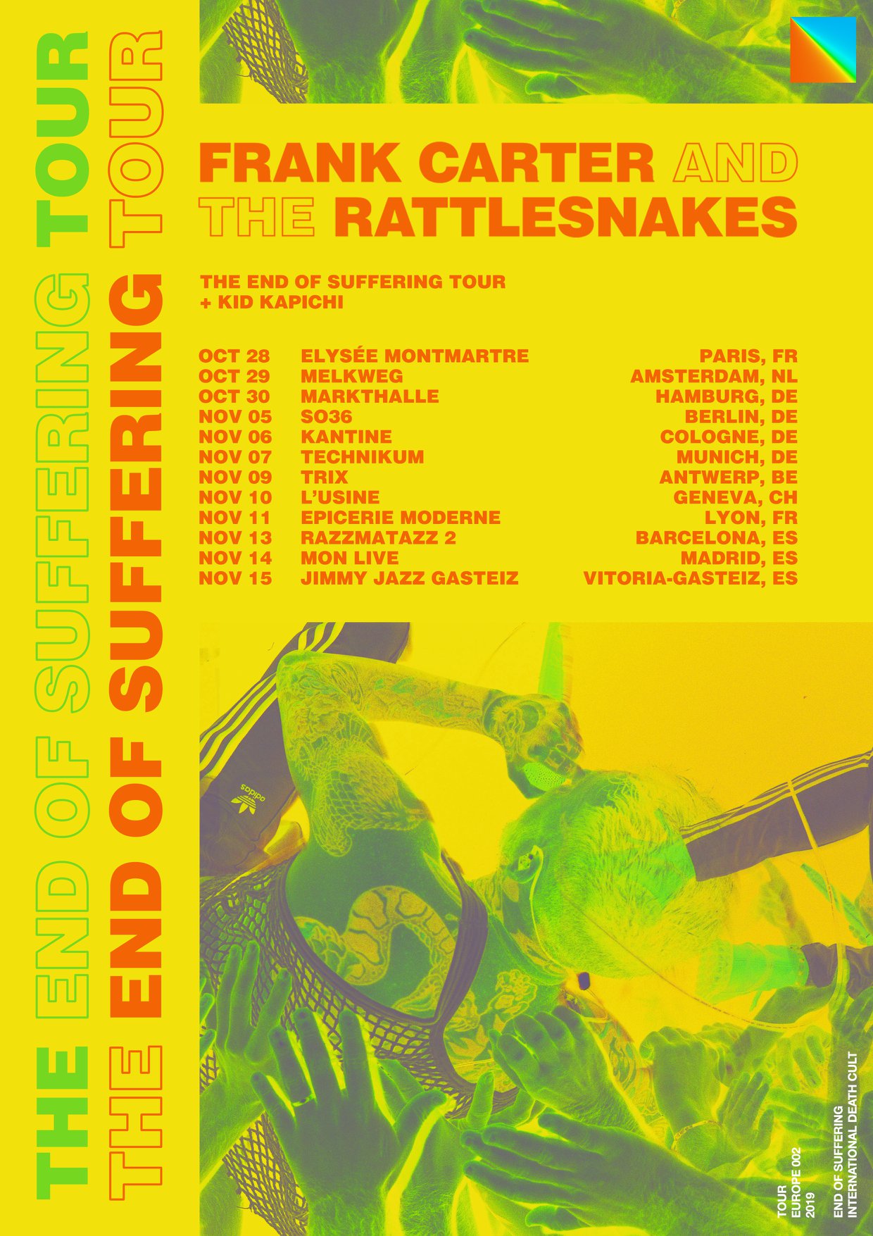 Tour Frank Carter & The Rattlesnakes The End Of Suffering Tour