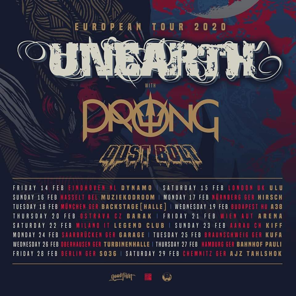 unearth europe tour