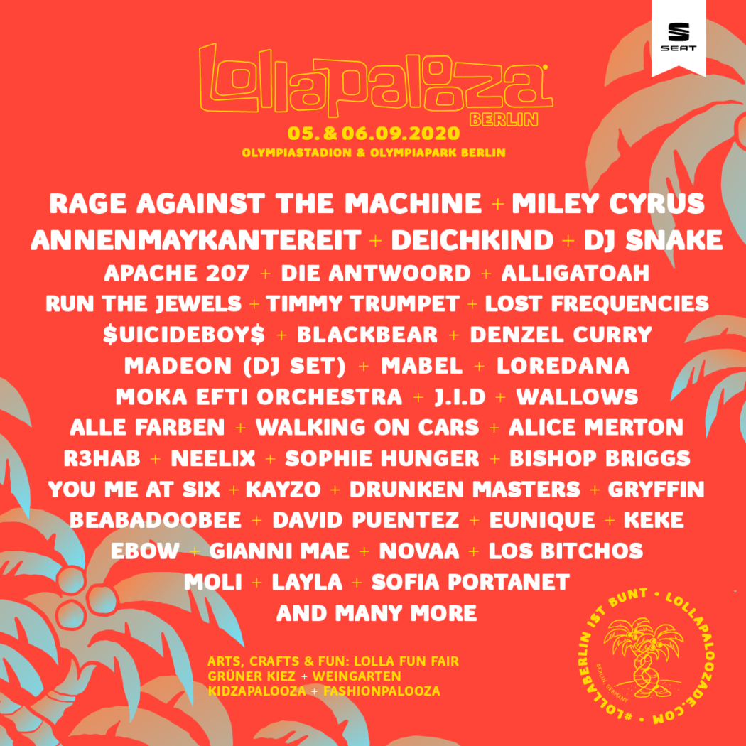 Das Lollapalooza Berlin kündigt erste Artists und Headliner an