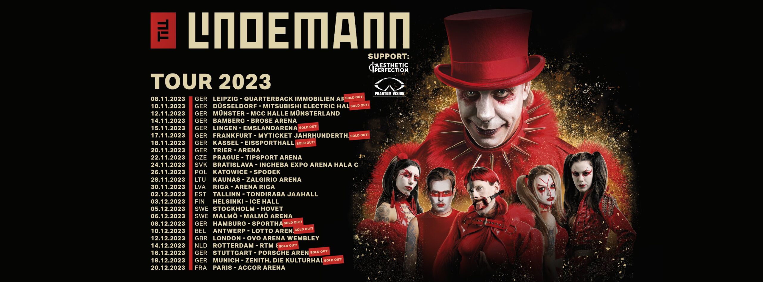 till lindemann tour 2023 tallinn