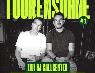 Festivalstalker präsentiert den Podcast Tourensöhne mit Pensen Paletti und GartenEde – #1 Zivi im Callcenter – Ab wann ist man eigentlich Musiker